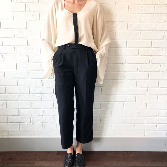 Winter Kate Tops - Silk blouse statement sleeves by Nicole Richie